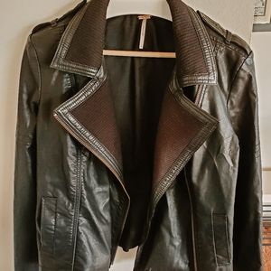 Free People faux leather jacket